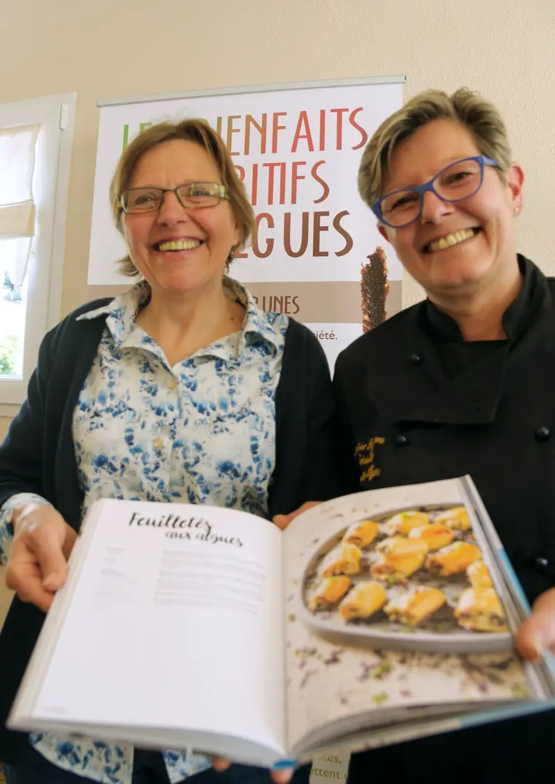 Régine Quéva et Catherine Le Joncour présentent leur livre Algues gourmandes