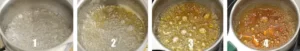 Stades de cuisson du caramel