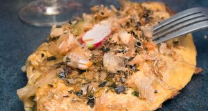 Omelette aux choux et kastuobushi