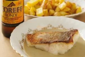 Filet de lieu et sa sauce à la bière