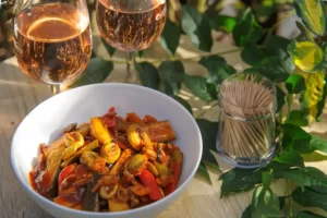 Tapas de patelles et légumes croquants