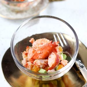 Salade de homard au citron caviar de Gourmandiserie