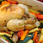 Recette de poulet rôti aux légumes