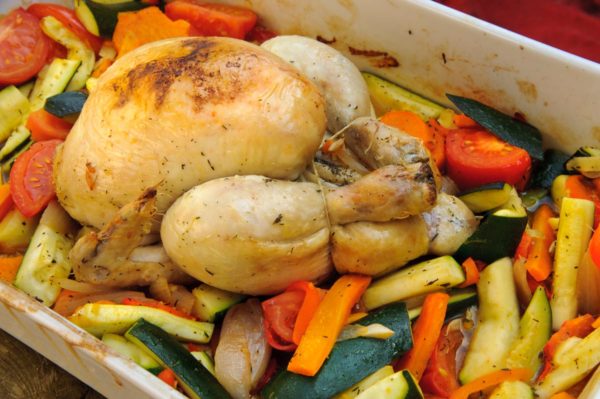 L’idée de la semaine Poulet rôti aux légumes – Cuisine à l'ouest