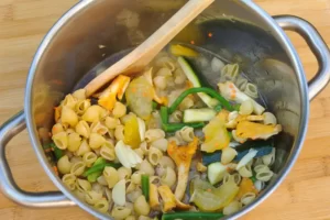 Préparation du one-pot pasta