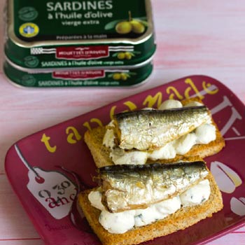 Toasts à la sardine, par Quelques Grammes de Gourmandise
