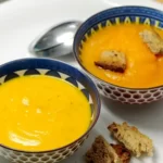 Soupe de courge pink banana