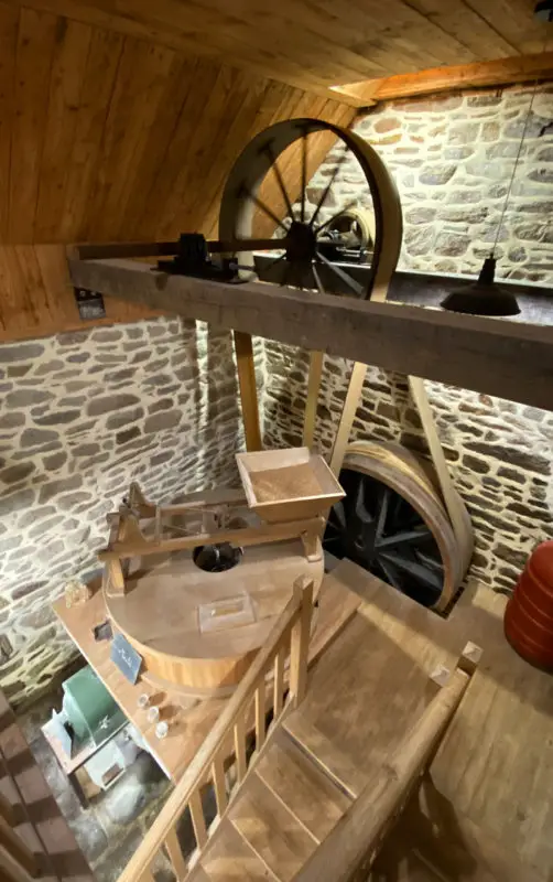 Le mécanisme du moulin de Rossulien