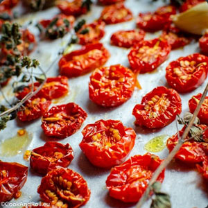Recette de tomates cerises de Cook and roll