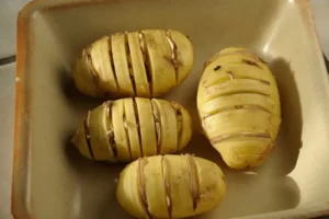 Cuisson des hasselback garnies