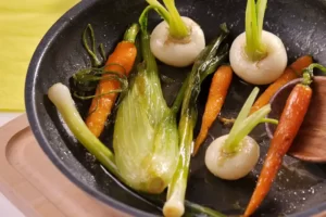 La recette des mini légumes glacés