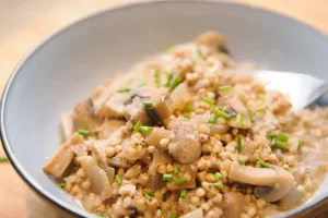 Recette de risotto de sarrasin aux champignons