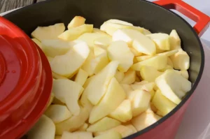 Compote de pommes au four - étape 1