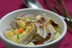 Recette de salade andouille et pommes de terre