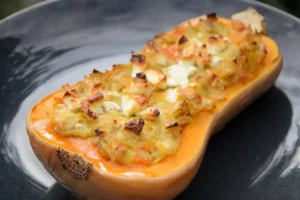 Recette de butternut farcie végétarienne