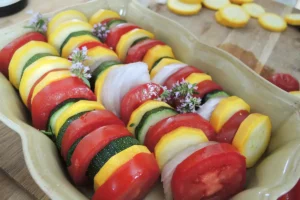 Ranger les légumes pour un tian