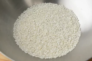 Torréfier le riz à sec