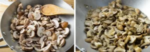 Cuisson des champignons de Paris