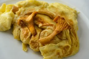 Recette d'omelette aux girolles