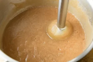 Mixage du velouté au cacao