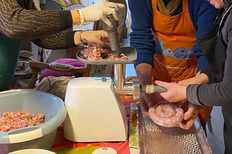 Fabrication des saucisses