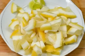 Le cédrat coupé