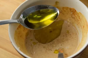 Préparation de la marinade